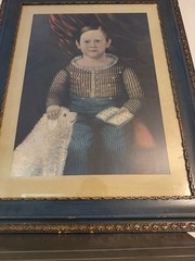 VTG Henry Ford Museum American Folk Art Print – Portrait of Boy w/ Dog
