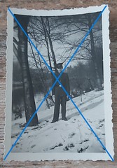 B/W Photo SOLDIER AT THE TROUGH off Jeßnitz Saxony Anhalt Age unknown?
