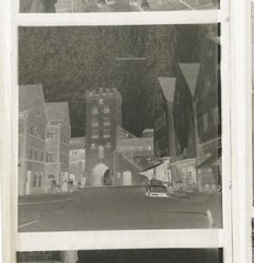 Photo Negative Bundle View Bavaria Wörishofen Building Advertising Tower Gate House