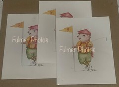 VTG 1960s CHIPPER Chipmunk HOLE #9 Golf Art Humor Decor POSTER PHOTO 11×14 COA