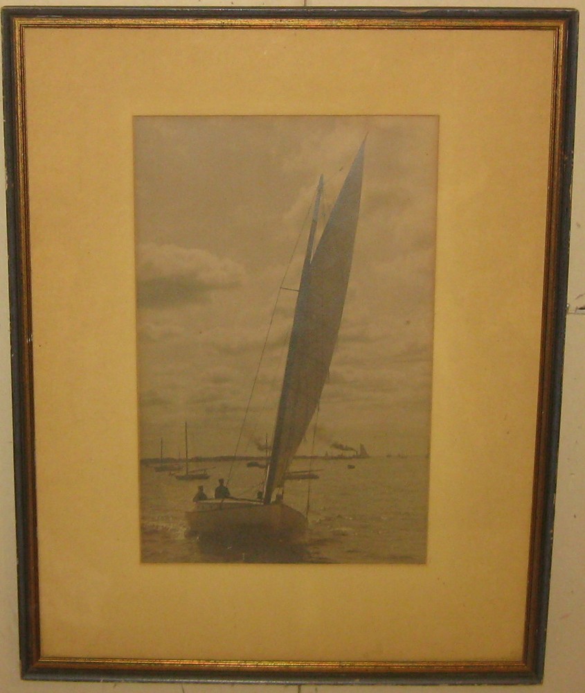 Antique WILLARD B JACKSON School ‘Elizabeth’ Crosby SAILBOAT Cape Cod PHOTOGRAPH