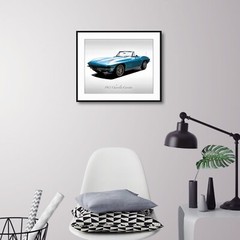 Classic Cars – 1963 Chevrolet Corvette – Silver Blue – Muscle Car