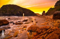 Arch Rock Sunset at Harris Beach – Oregon Coast Photography, PNW Wall Art Prints