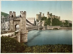 UK Wales Castle Conwy C1900 Photochromic Vintage