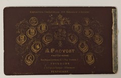 Rare Cabinet Photo Gentleman Portrait c1885 Toulouse A. Provost French Studio
