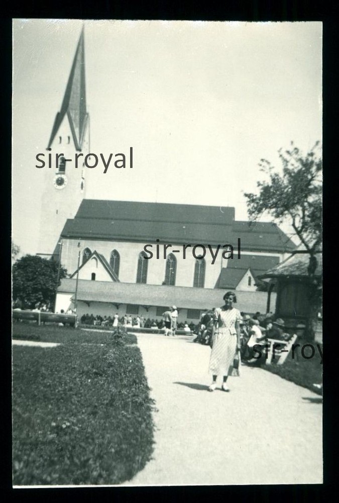 Oberstdorf 1930s – Church of St John Baptist – 1930s – Photo 5x8cm