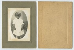 111613 – Little Girl in White Dress – CDV – Old Photo