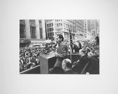 NIXON Campaigning in NYC, 1968 / VINTAGE / STAMPED!