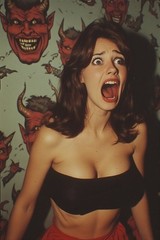 5 ~ 4X6 Glossy HORROR Fine Art ‘ SCREAM QUEEN ‘ Photo FANTASY Set ! 211359079