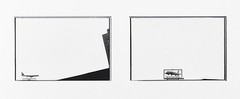 Nathan LYONS: Notations in Passing, 1968-69 / 2 Silver Prints /Ptd 1982/ SIGNED!