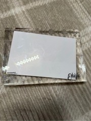 Clear Acrylic Photo Frame with Multicolor Heart Art