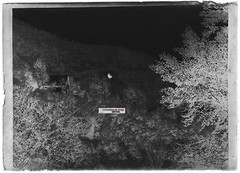 Old Black And White Photo Glass Plate Negative 6X9 Cm House Ariège Mountain