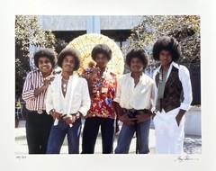 THE JACKSON 5 Hand Signed Photograph by GREGG COBARR Michael Jackson Pop Star
