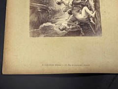Curiosa Albumen Photograph Engraving François Boucher A. Calavas Paris 1875