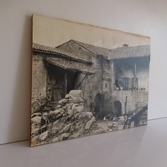 Original Black & White Analog Photography On Wood XXth Art Deco PN France