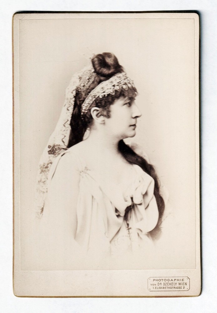 Charlotte Wolter Actress Vienna Theater Phèdre Racine Portrait Photo 1875