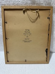 Vtg. Lambert Photo Frame- W/Calico Kittens Magazine 8 X 10 Photo Art Print