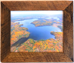 Middle Eau Claire Lake, Barnes, WI, Bayfield Co. Overhead Photo. Frame Optional.
