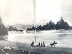 J.O.Davidson «PYRAMID LAKE 1888» PHOTOGRAVURE FROM MUIR’S PICTURESQUE CALIFORNIA