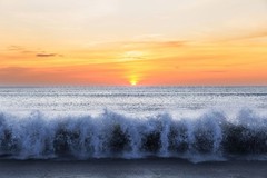 Outer Banks Photography Print: North Carolina Beach Sunrise Waves OBX NC Photo