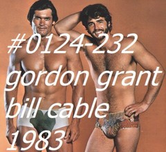 VINTAGE MALE PORTRAIT #0124-232 -gordon grant & bill cable -free shipping in usa