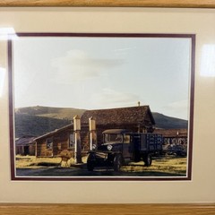 Pair Takao Wakida Framed Bodie CA Ghost Town Photographs Western Art 16×13