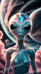 Digital Art Picture Image Photo Wallpaper Background Desktop AI – Crystal Alien
