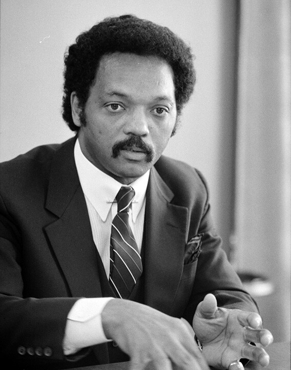 Rev. Jesse Jackson Photograph – Vintage Photo from 1983