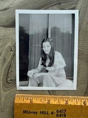 SMOKING TEEN PATTY 1978 Original Black and White Photo 3 1/2″ X 4 1/2″