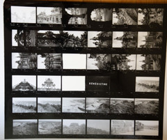 Photo Print Large Contact Sheet 1980 Various Views Normandy 40X50cm