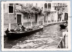Cargo Boat with Firewood in Italy – 1950s 1960s – Photo 10x7cm
