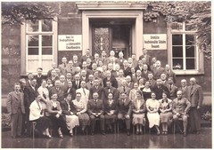 Photo Neuwied Urban Commercial Schools Neuwied Group approx. 1920 Original