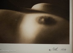Beautiful Vintage Nude Female Fine Art Photograph, Signed & Fine!