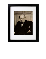 Sir Winston Churchill Prime Minister World War 2 Portrait Framed Photo Picture