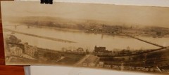 OLD GLORY FLIES FROM EHRENBREITSTEIN FORTRESS RHINE GERMANY 1919 PHOTOGRAPH