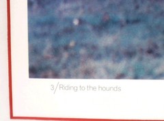 Marion E. Warren (1920-2006) «Riding to the Hounds» Hunt Scene Photograph Signed