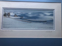 John Clement Signed Framed Art Landscape Desert Snow & Country Barn Winter (2)
