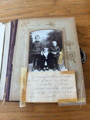Victorian Photo Album with Old Family Photos 1890s to Early 1900s