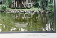 NEW ORLEANS PHOTOGRAPH SIGNED MARITA CAJUN COTTAGE SWAMP MOSS