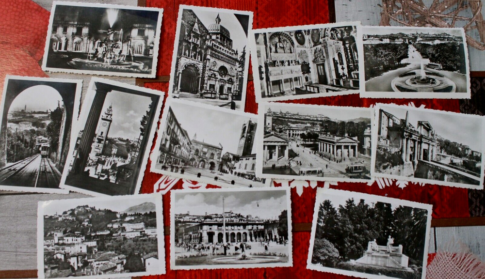 12stück Fotos Bergamo Italien vintage 1956 M10