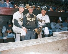 Carl Erskine & Burt Shotton 8×10 Colorized Print-FREE SHIPPING