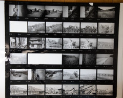 Photo Print Large Contact Sheet 1980 Various Views Normandy 40X50cm