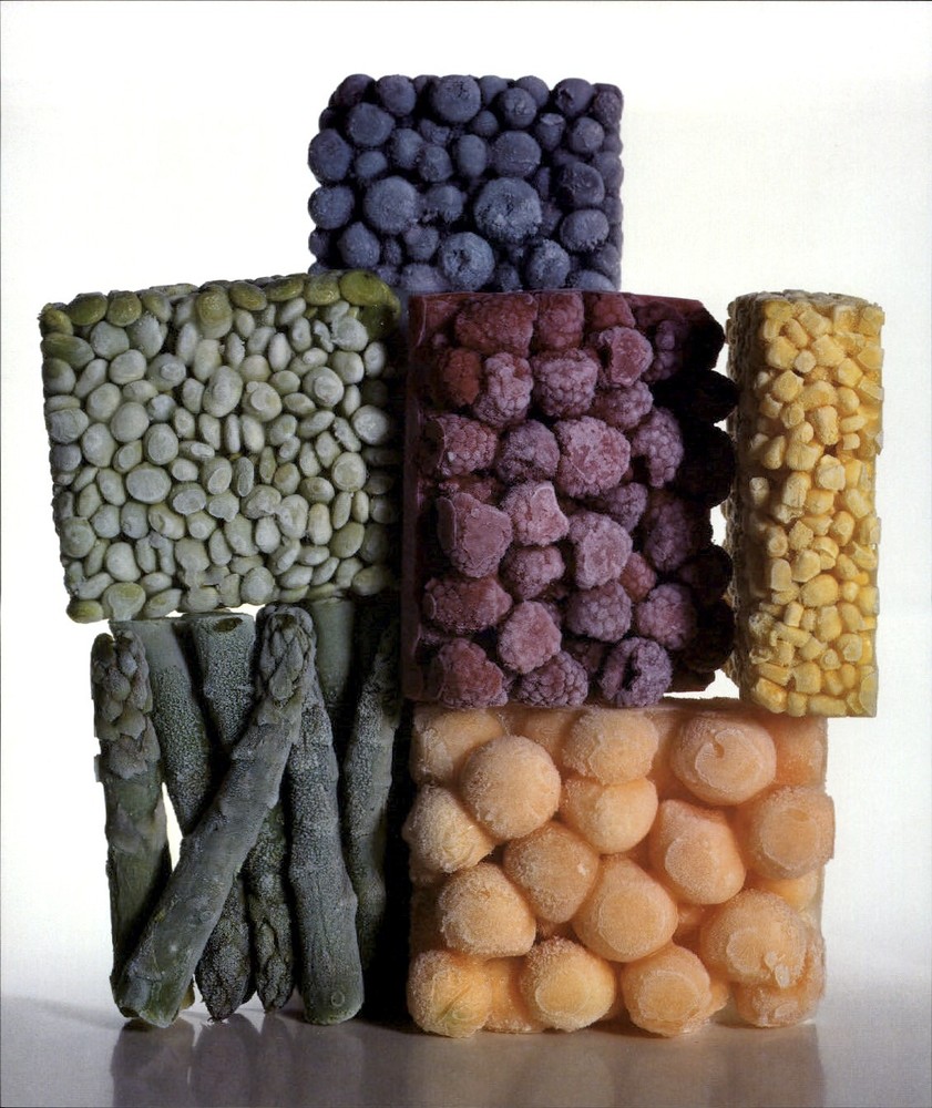 1984 Irving Penn Stacked Up Frozen Foods Still Life 1947 Art Photo Engraving