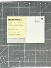 August Sander (1876-1964) Art Show Announcement Card 2007 Germany