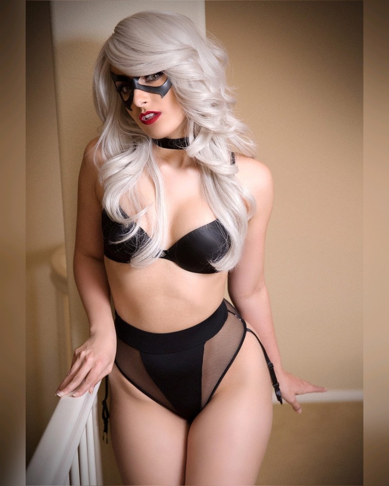 Vixence 8×10 Photo Print Sexy Cosplay Model Picture Black Cat Spider-Man