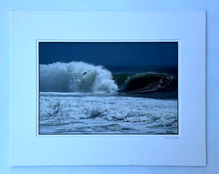 DAVID MICELOTTA HAND SIGNED PHOTOGRAPH COASTAL SEASCAPE SEAGULL BIRD AND WAVE