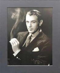 George Hurrell Gary Cooper Matted Photolithograph Hollywood Actor photograph