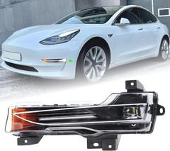 LH W/LED DRL Fog Light Assembly Fit for 2017-2023 Tesla Model 3 2019-2024 Tesla