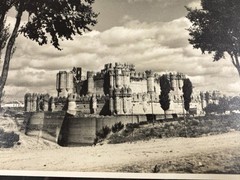 40x30cm Vintage Barite Photo 1950s Dirk de Herder? Castillo de Coca (Segovia)
