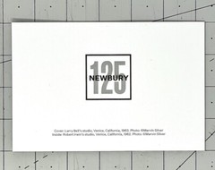 Robert Irwin / Larry Bell Art Photo Announcement Card “Irwin/Bell: The 1960’s”